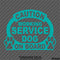 Caution Working Service Dog On Board Vinyl Decal