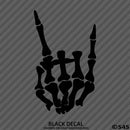 Skeleton Bones Heavy Metal Horn of The Beast Vinyl Decal - S4S Designs