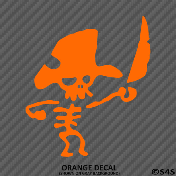 Skeleton Pirate With Sword Vinyl Decal - S4S Designs