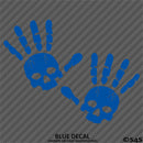 For Jeep: Skull Hand Wave Mirror Set Pair Left/Right Vinyl Decal