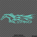 'Stang Mustang Pony Flames Vinyl Decal