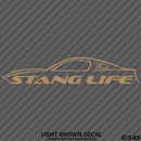 Stang Life Mustang Silhouette Vinyl Decal Version 2 - S4S Designs