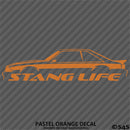 Stang Life Fox Body Mustang Silhouette Vinyl Decal - S4S Designs