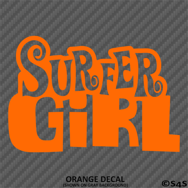 Surfer Girl Vinyl Decal