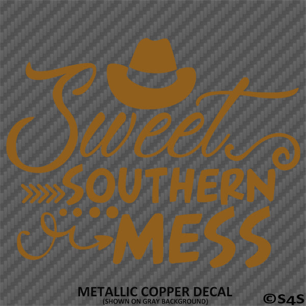 Sweet Southern Mess Cute Country Girl Vinyl Decal