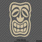Tiki Face Hawaiian Totem Mask Vinyl Decal Version 2 - S4S Designs