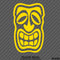Tiki Face Hawaiian Totem Mask Vinyl Decal Version 2 - S4S Designs