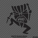 Dancing Hawaiian Tiki Man Mask Vinyl Decal - S4S Designs