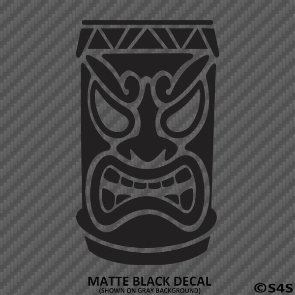 Tiki Face Hawaiian Totem Mask Vinyl Decal Version 1 - S4S Designs