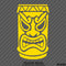 Tiki Face Hawaiian Totem Mask Vinyl Decal Version 1 - S4S Designs