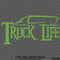 Truck Life Tractor Trailer Silhouette Vinyl Decal - S4S Designs