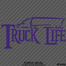 Truck Life Tractor Trailer Silhouette Vinyl Decal - S4S Designs