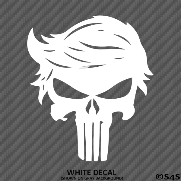 Trump Punisher Skull Style Vinyl Decal