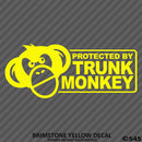 Protected By Trunk Monkey Funny Vinyl Decal Version 2 - S4S Designs