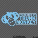 Protected By Trunk Monkey Funny Vinyl Decal Version 2 - S4S Designs