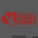 Protected By Trunk Monkey Funny Vinyl Decal Version 2