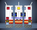 20oz. Stainless Steel Drink Tumbler - Ambulance, EMT, Paramedic