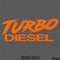Turbo Diesel Automotive Vinyl Decal