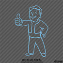 Fallout 76 Pipboy Vault Boy Vinyl Decal Version 1 - S4S Designs