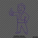 Fallout 76 Pipboy Vault Boy Vinyl Decal Version 1 - S4S Designs