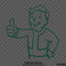 Fallout 76 Pipboy Vault Boy Vinyl Decal Version 2 - S4S Designs