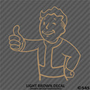 Fallout 76 Pipboy Vault Boy Vinyl Decal Version 2 - S4S Designs