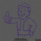 Fallout 76 Pipboy Vault Boy Vinyl Decal Version 2 - S4S Designs