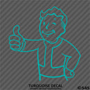 Fallout 76 Pipboy Vault Boy Vinyl Decal Version 2 - S4S Designs