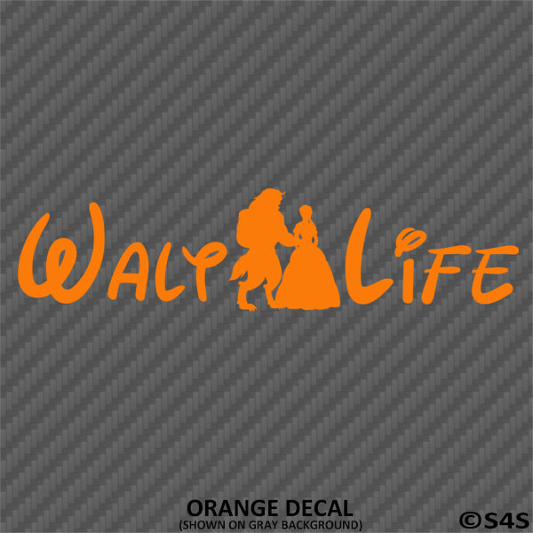 Walt Life "Beauty And The Beast" Disney Inspired Vinyl Decal - S4S Designs