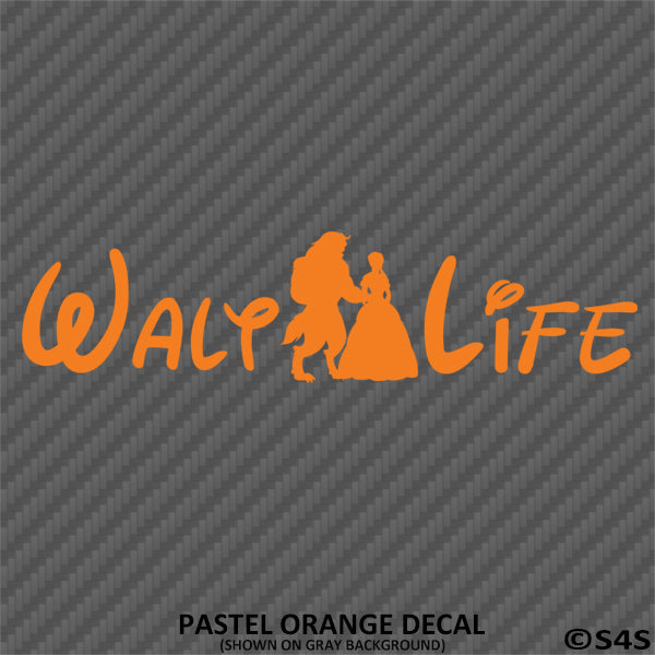 Walt Life "Beauty And The Beast" Disney Inspired Vinyl Decal - S4S Designs