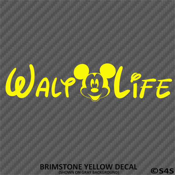 Walt Life "Mickey Mouse" Disney Inspired Vinyl Decal - S4S Designs