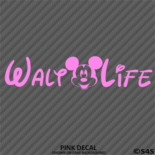 Walt Life "Mickey Mouse" Disney Inspired Vinyl Decal - S4S Designs