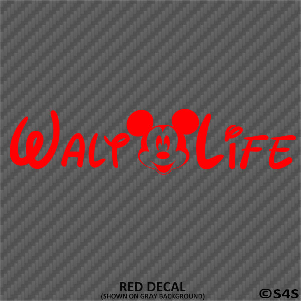 Walt Life "Mickey Mouse" Disney Inspired Vinyl Decal - S4S Designs