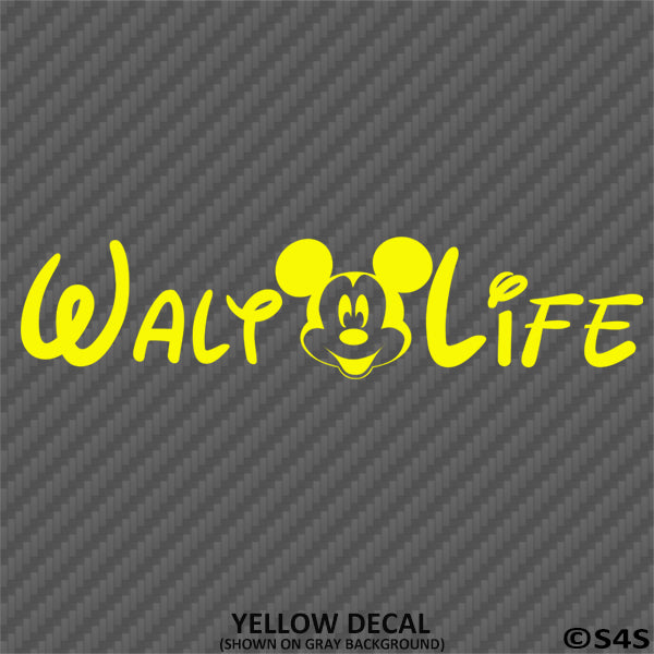 Walt Life "Mickey Mouse" Disney Inspired Vinyl Decal - S4S Designs