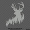 Whitetail Deer Hunter Silhouette Vinyl Decal - S4S Designs