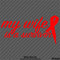 My Wife Is A Survivor Awareness Ribbon Vinyl Decal