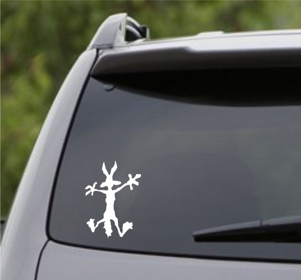 Wile E. Coyote Wall Splat Vinyl Decal - S4S Designs