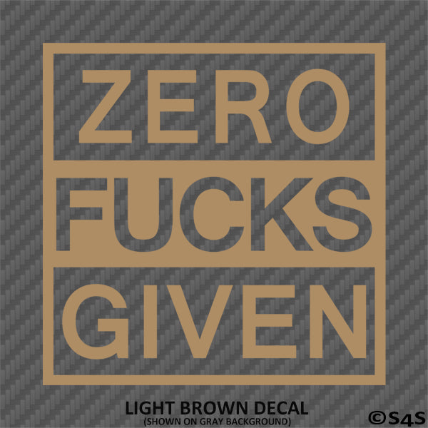 Zero Fucks Given Sticker Zero Fucks Given Decal Vinyl Warning Sign Party Sticker 4 - Canada Zero Fucks Given Sticker Zero Fucks Given Decal Vinyl Warning Sign Party Sticker 4 - Canada