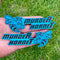 "Murder Hornet" Acrylic Badge Set Matte Blue/Black Version 2 - S4S Designs